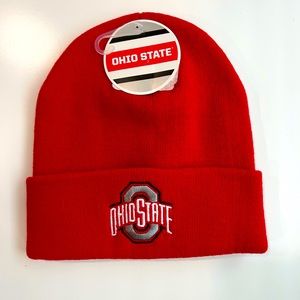 Ohio State Buckeyes NCAA Red Winter Beanie Hat Cap Adult
